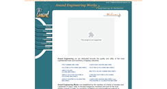 Desktop Screenshot of anandengineeringworks.com